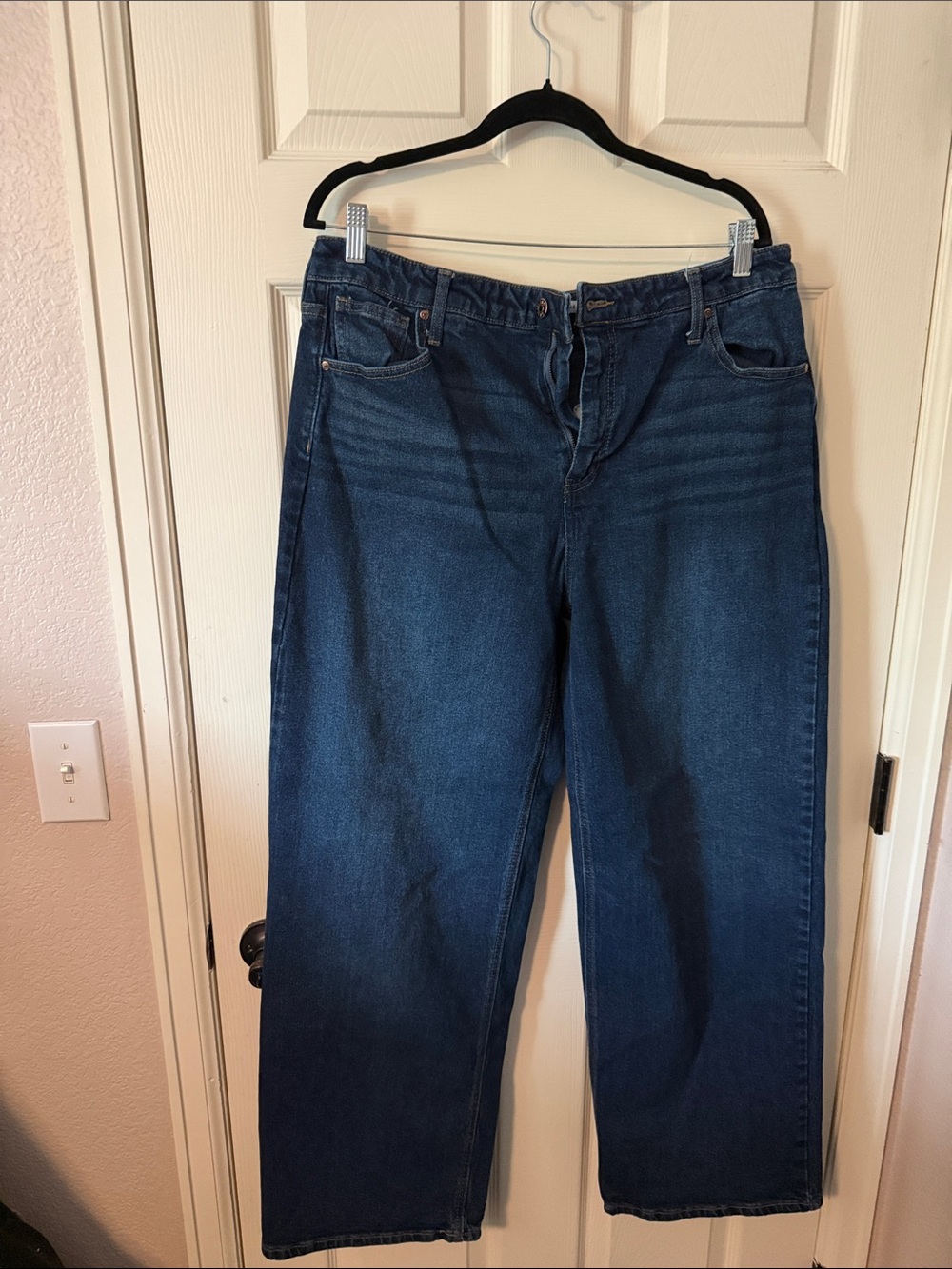Celebrity Pink High Rise Wide Leg Jeans - Dark Blue Denim